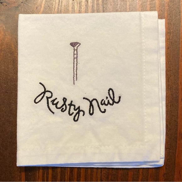 Pottery Barn Bar Lingo Embroidered Towel and Napkin Set - Picture 6 of 13